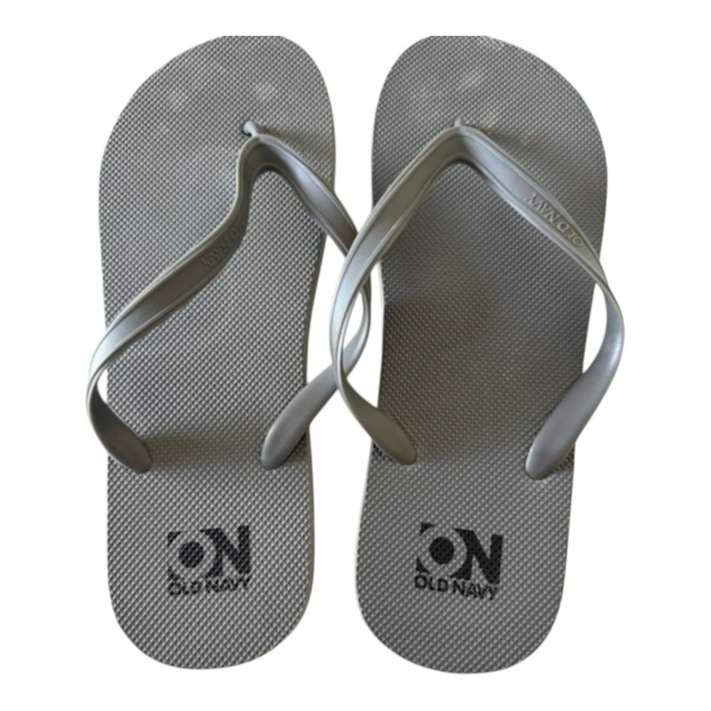 Old Navy Men’s Gray Rubber Texture Flip Flop Sandals Size 10/11